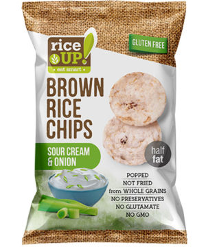 RICE UP - Healthy gluten free snacks - Sour Cream & Onion
